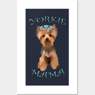 Yorkshire Terrier Gifts, Yorkie Mama Shirt, Mugs, Pillows & other Gifts Cute Yorkshire Terrier for Women & Girls Posters and Art